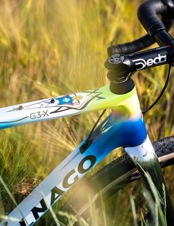 Nathan Haas's Colnago G3-X gravel bike for Unbound 2022 Nathan Haas's Colnago G3-X gravel bike for Unbound 2022