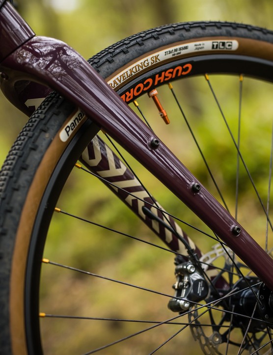 Nukeproof-Digger-front-fork The carbon fork has mounts for bags.