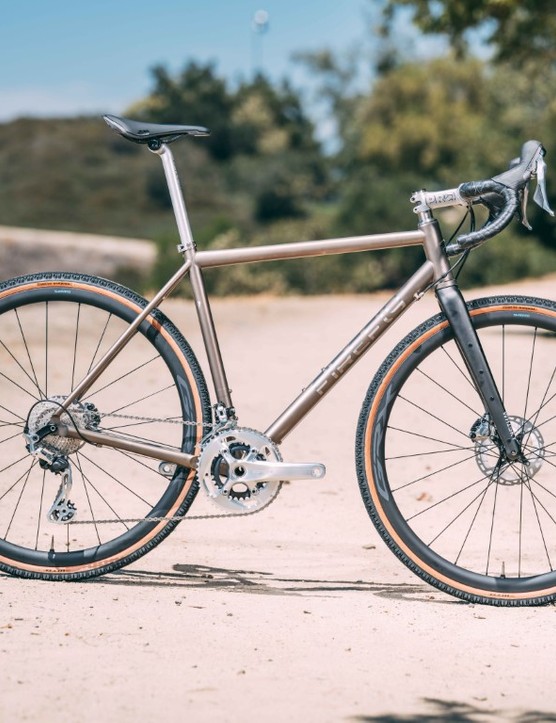 Firefly titanium gravel bike with Shimano GRX Limited.